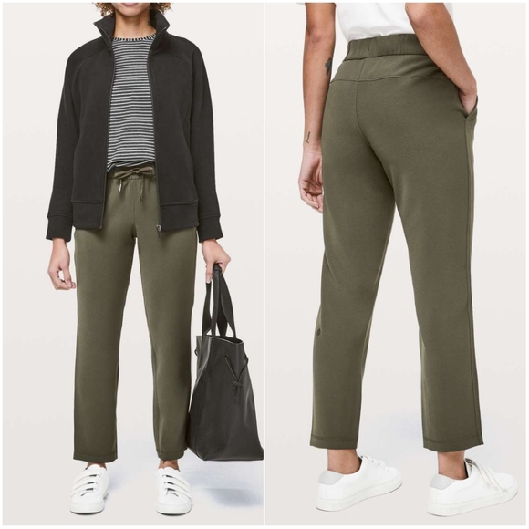 Lululemon On The Fly Pant Woven Olive 28" - Picture 4 of 4